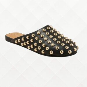 A New Day Channing Studded Slip-On Mule Flats • Black • Size 6 • NWT